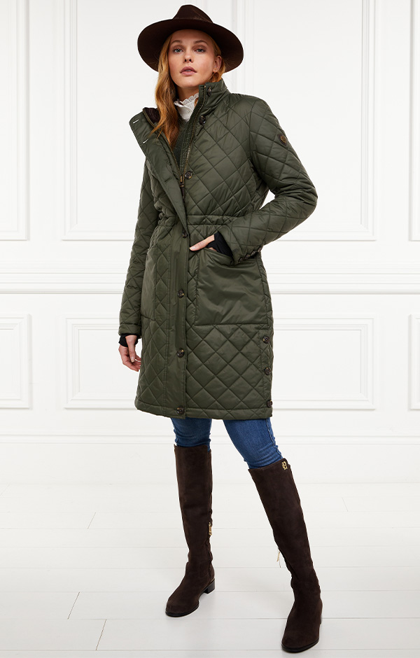 Painswick Quilted Coat (Twilight Khaki)