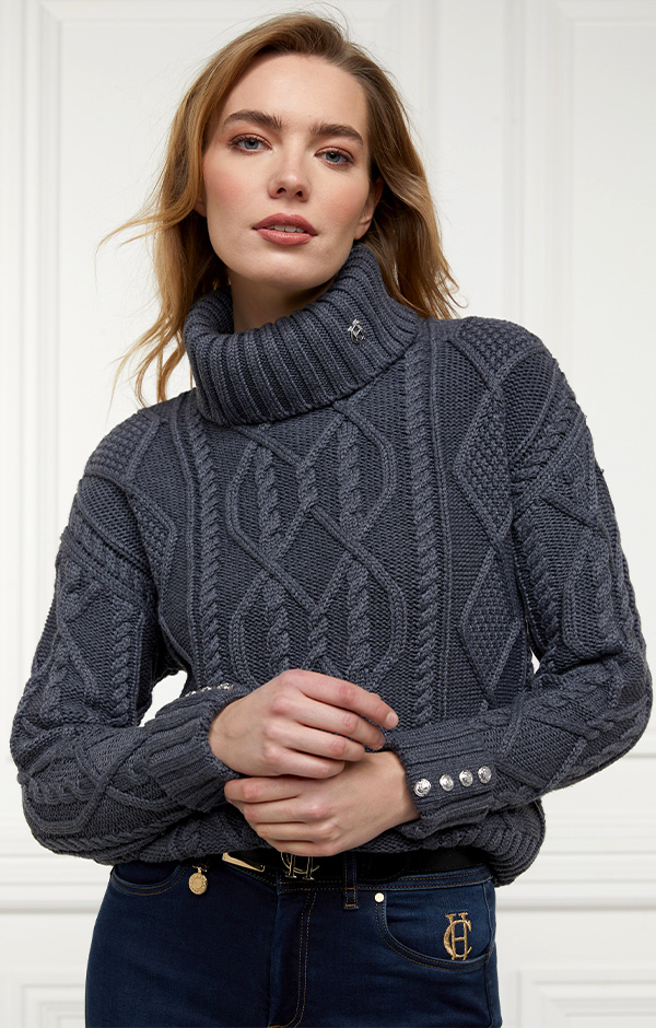 Noveli Cable Knit (Charcoal)