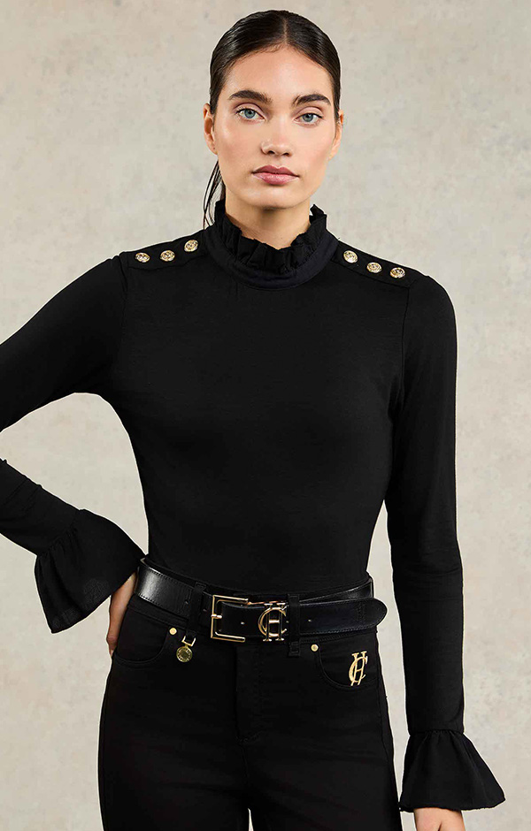 Lilibet Jersey Tee (Black)
