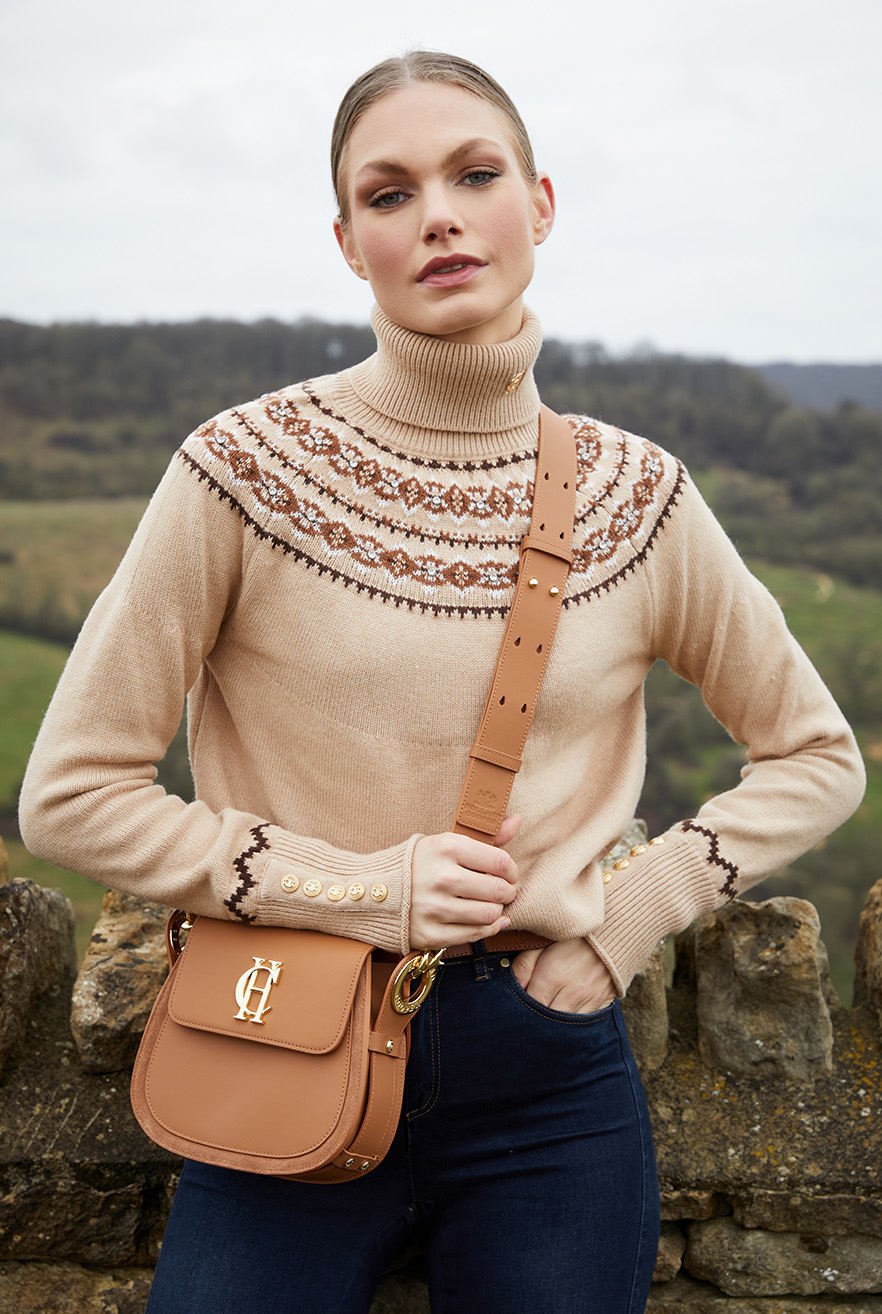 Jennifer Roll Neck Knit (Camel)