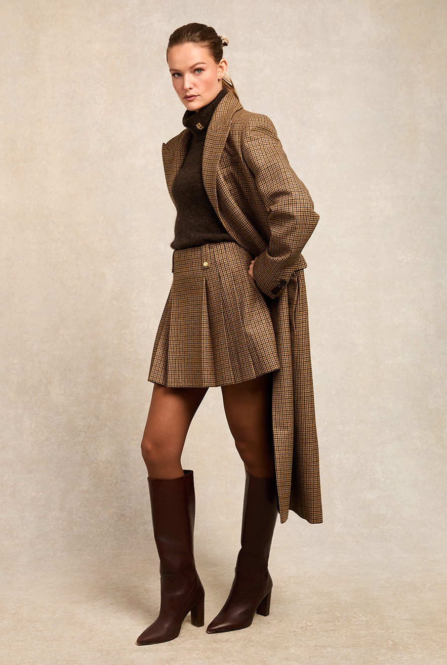 Belgravia Mini Skirt (Abbot Check Tweed)