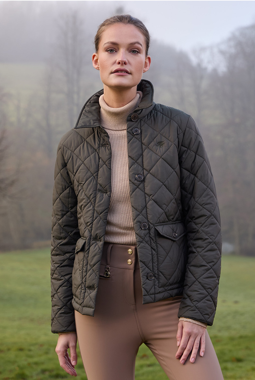 Quilted Coach Jacket (Heritage Khaki)
