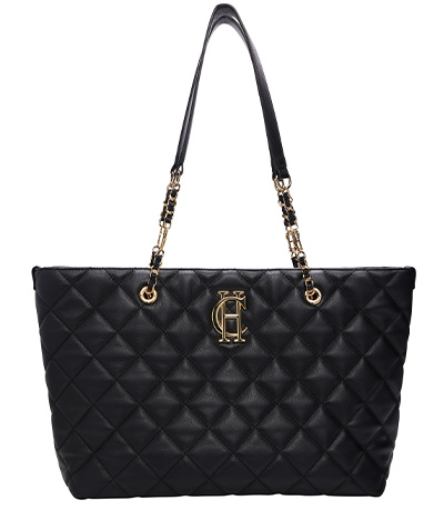 Soho Quilted Tote (Black)