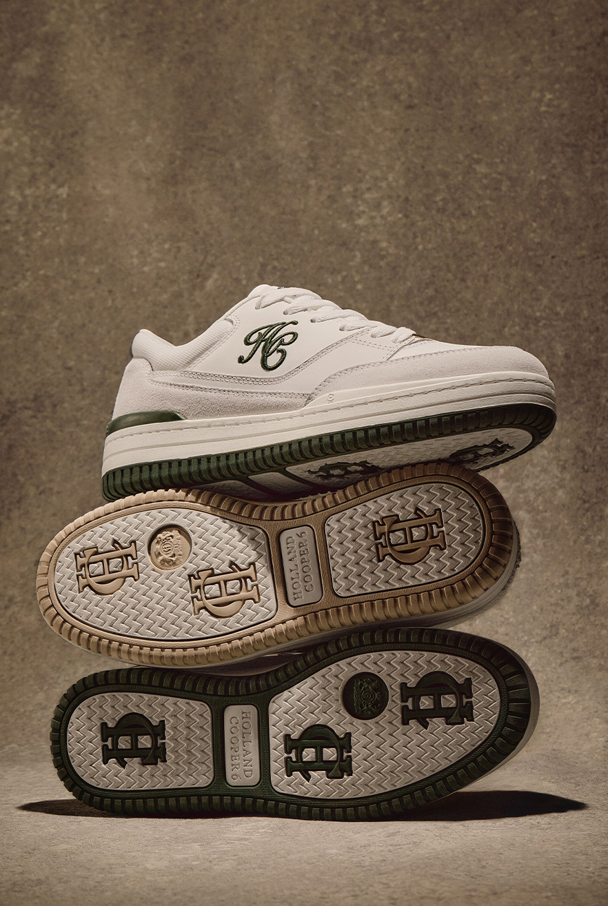 Retro Trainer (White Racing Green)