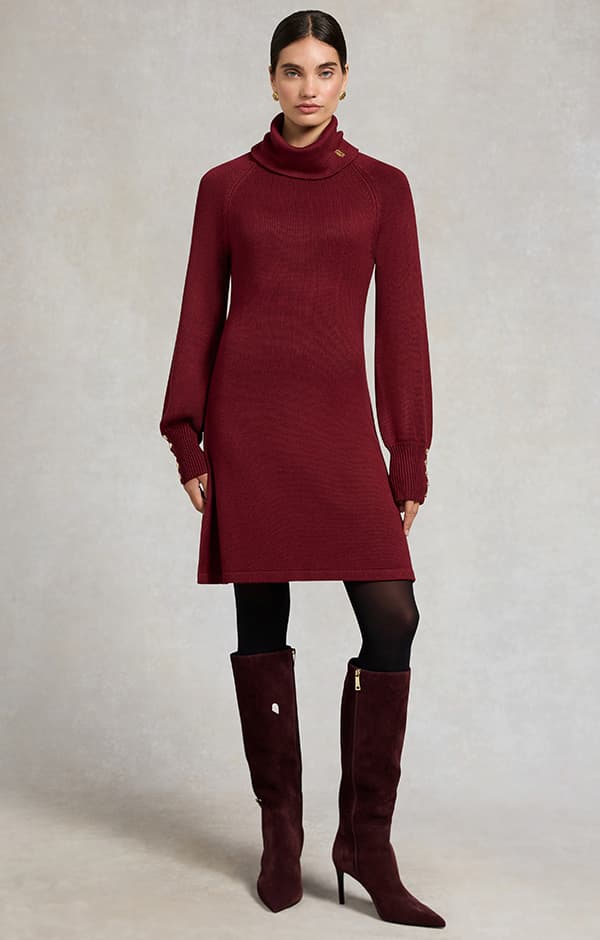 Chamonix Fit & Flare Dress (Wine)