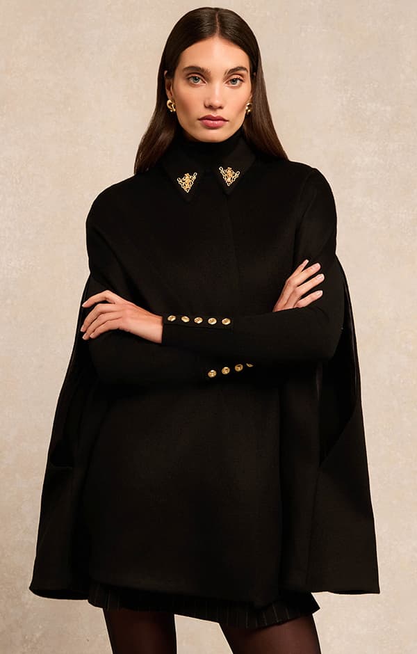Knightsbridge Cape (Soft Black)