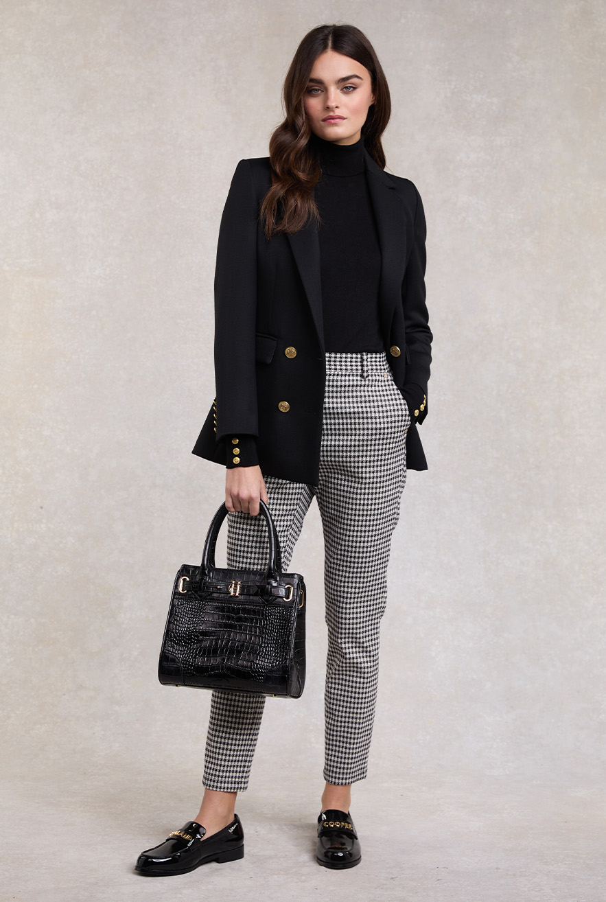Charlton Trousers (Houndstooth Gold)