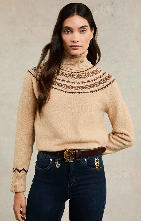 Jennifer Roll Neck Knit (Camel)