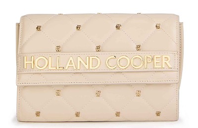 Abbot Quilted Clutch Bag (Cream)