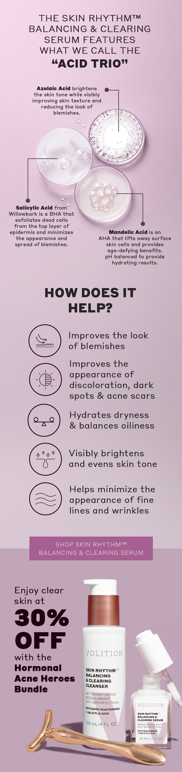 Ingredients and how to use the product. Image of the product.