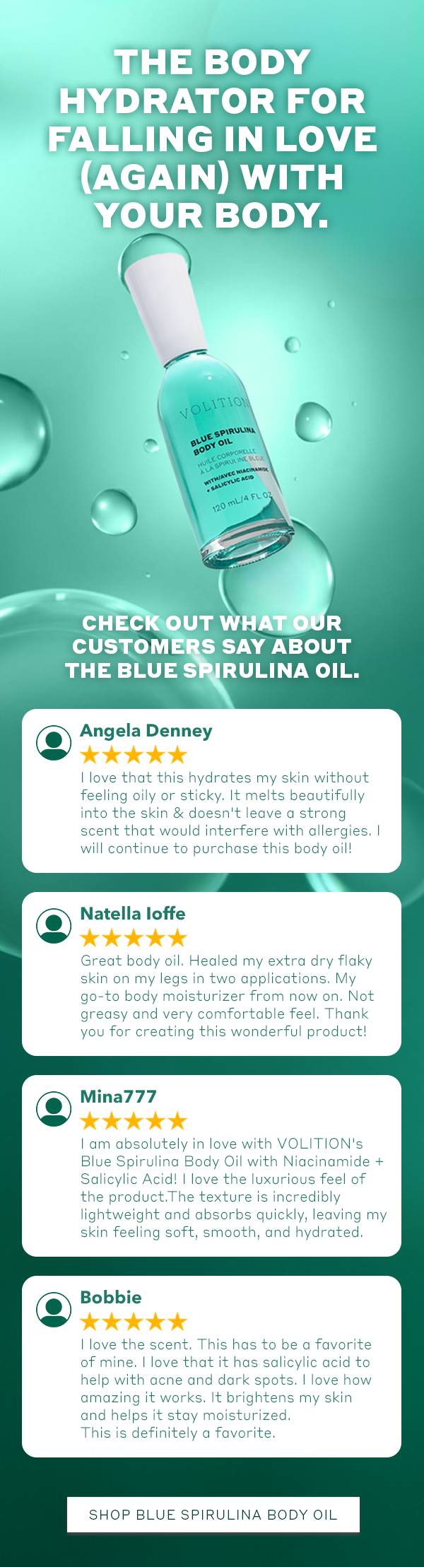 Shop Blue Spirulina Body Oil