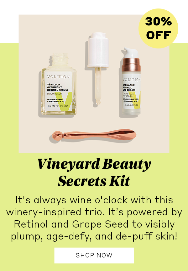 Shop Vineyard Beauty Secrets Kit