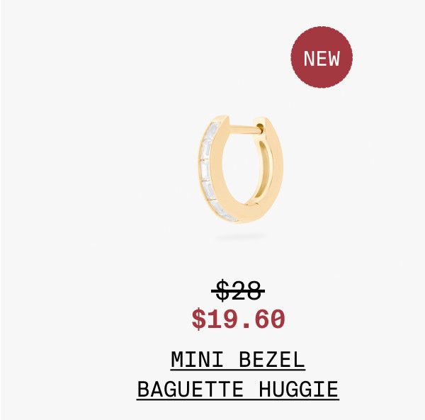 MINI BEZEL BAGUETTE HUGGIE