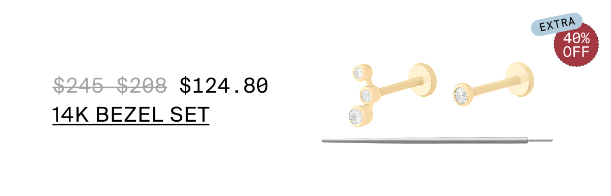 14K BEZEL SET