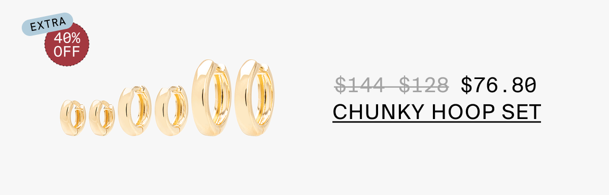 CHUNKY HOOP SET