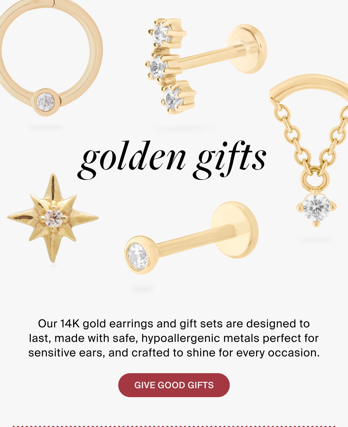 golden gifts: GIVE GOOD GIFTS