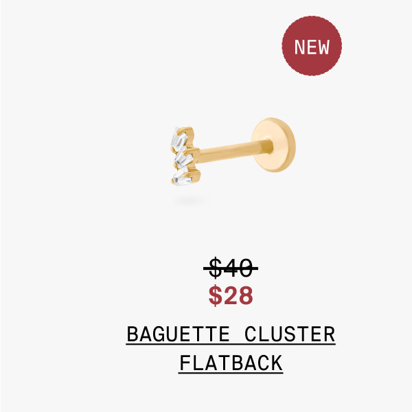 BAGUETTE CLUSTER FLATBACK
