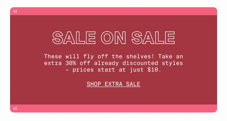 SALE ON SALE: SHOP EXTRA SALE