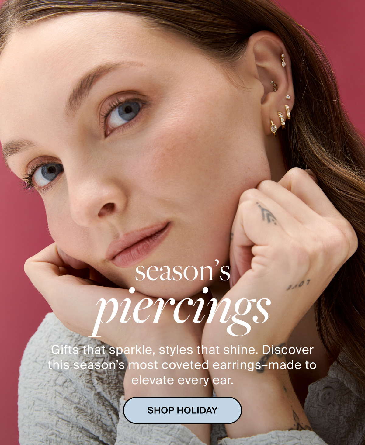 season's piercings: SHOP HOLIDAY