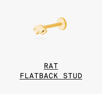 RAT FLATBACK STUD