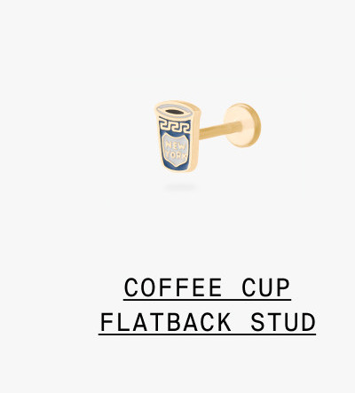 COFFEE CUP FLATBACK STUD