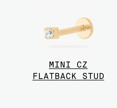 MINI CZ FLATBACK STUD