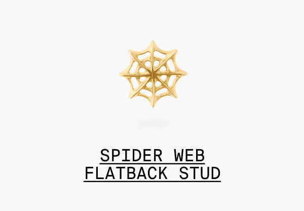 SPIDER WEB FLATBACK STUD