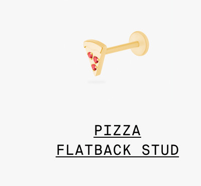 PIZZA FLATBACK STUD