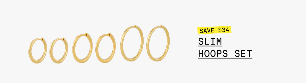 SLIM HOOPS SET