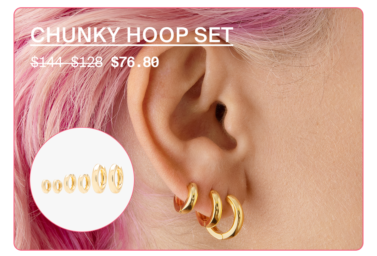 CHUNKY HOOP SET