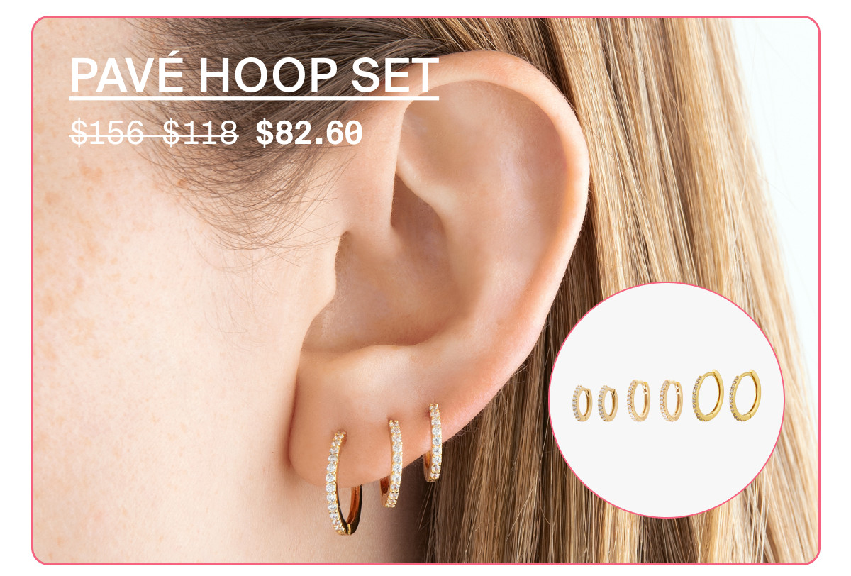 PAVE HOOP SET