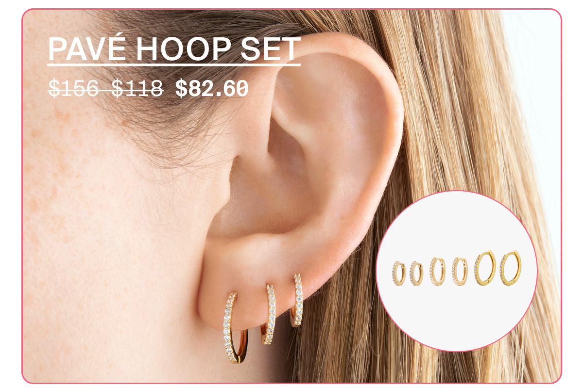 PAVE HOOP SET