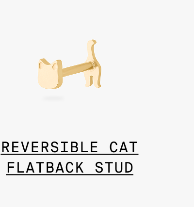 REVERSIBLE CAT FLATBACK STUD
