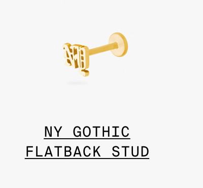NY GOTHIC FLATBACK STUD