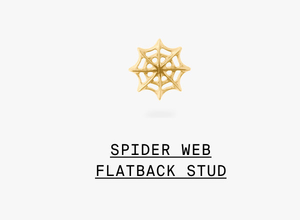 SPIDER WEB FLATBACK STUD
