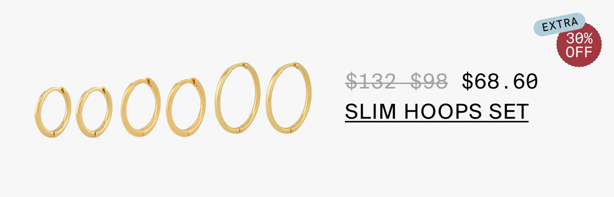 SLIM HOOPS SET
