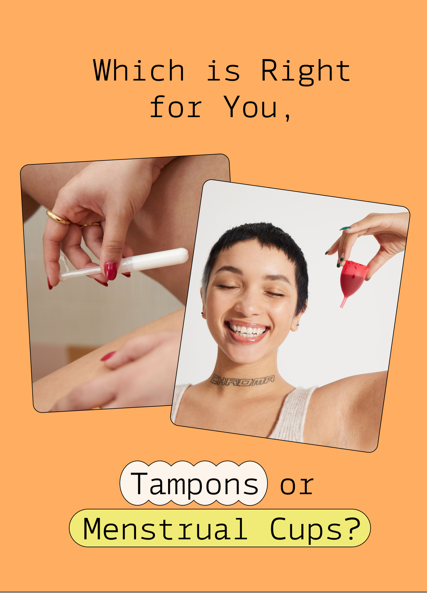 Menstrual Cups vs. Tampons The Honey Pot Company