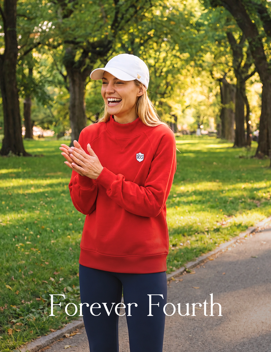 Forever Fourth Give every day that July 4th feeling with a piece that captures the best of Summer. The Heritage Sweatshirt: the piece that keeps Americana alive long after the fireworks fade.  Shop the Top