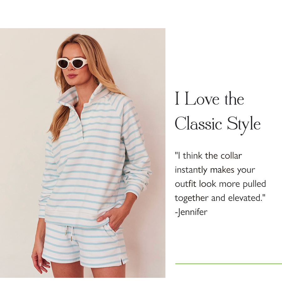 I Love the Classic Style "I think the collar instantly makes your outfit look more pulled together and elevated." -Jennifer