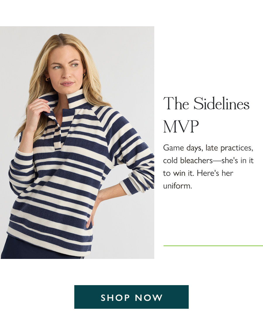 The Sidelines MVP Game days, late practices, cold bleachers—she's in it to win it. Here's her uniform.