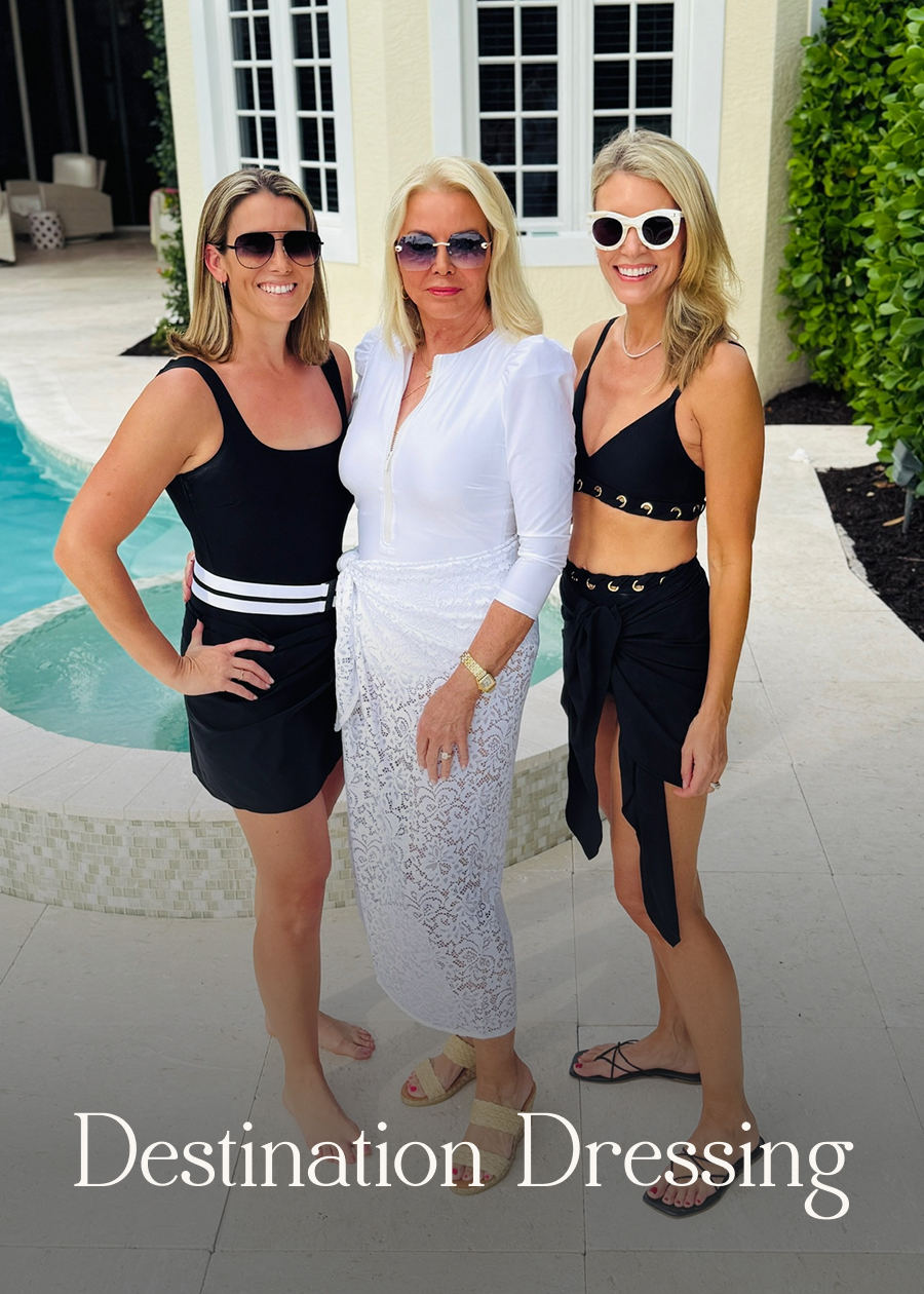 Destination Dressing We've partnered with STYLEST to solve that eternal travel question: How do you pack light and still look polished?  The answer starts with STYLEST's sculpted swimwear, combined with our versatile Jet Set layers that take you from poolside to dinner without missing a beat.  See how our pieces work together with full looks and styling tips on our blog.  Read the post