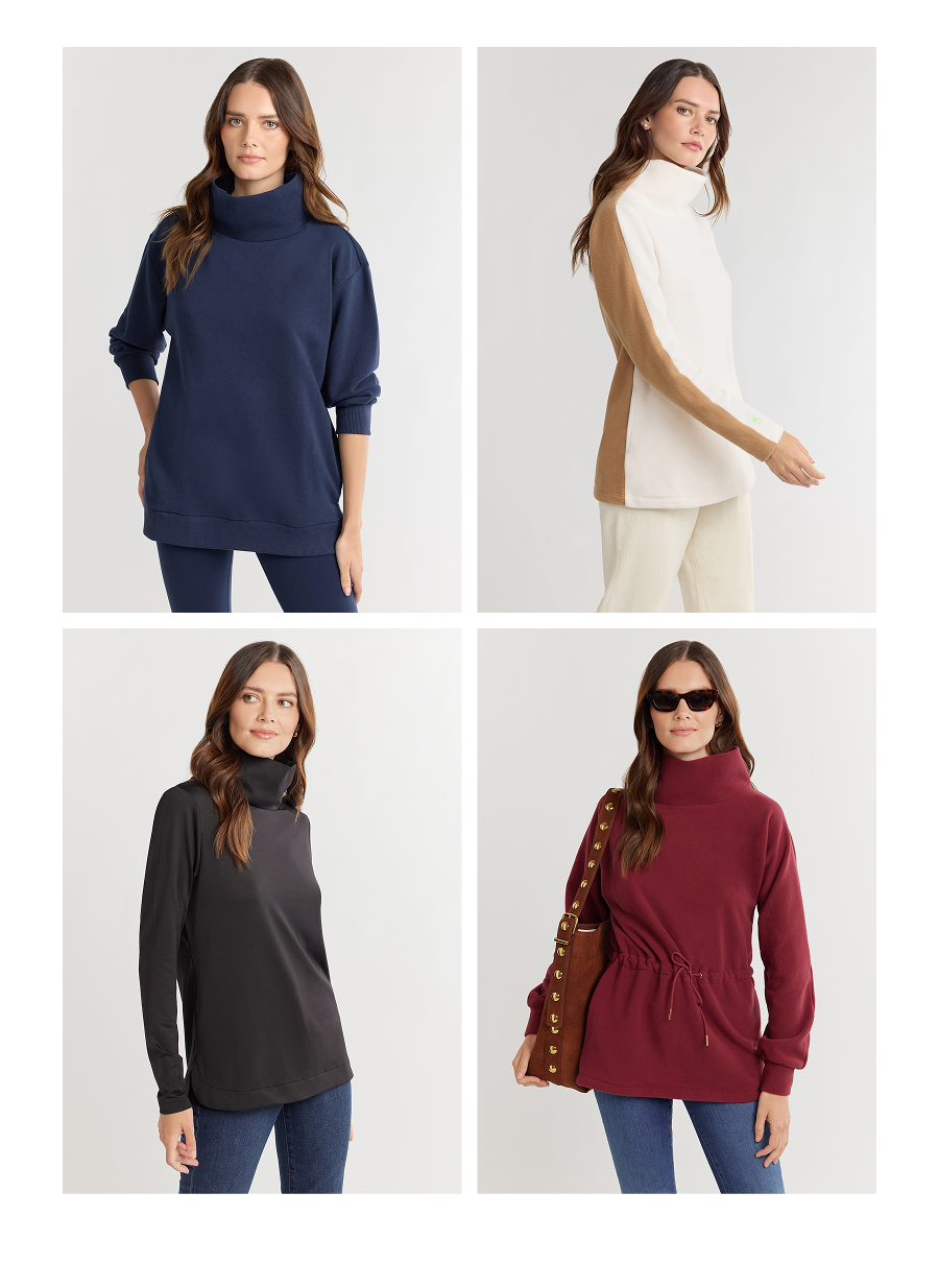 Cobble Hill Chic Our very first style, the Cobble Hill Turtleneck launched our brand 10 years ago—and it keeps us coming back. Shop our latest styles embracing our bestselling tunic-length silhouette.  Shop Cobble-Inspired 