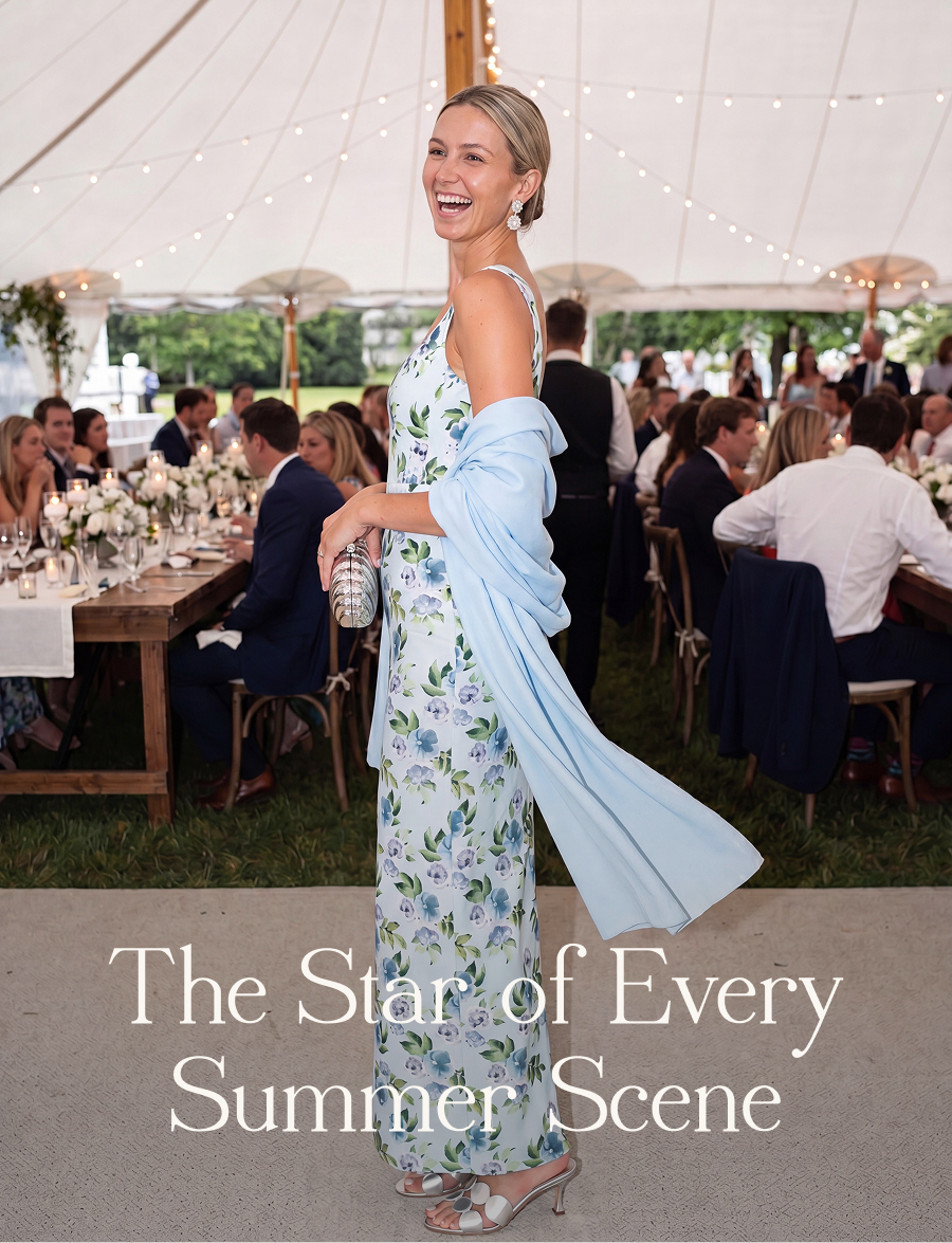 The Star of Every Summer Scene A chilly flight, the arctic office A/C, a breezy reception—whatever scenes you land in this Summer, the Shoreline is the layer that comes in right on cue.  Shop the Scarf