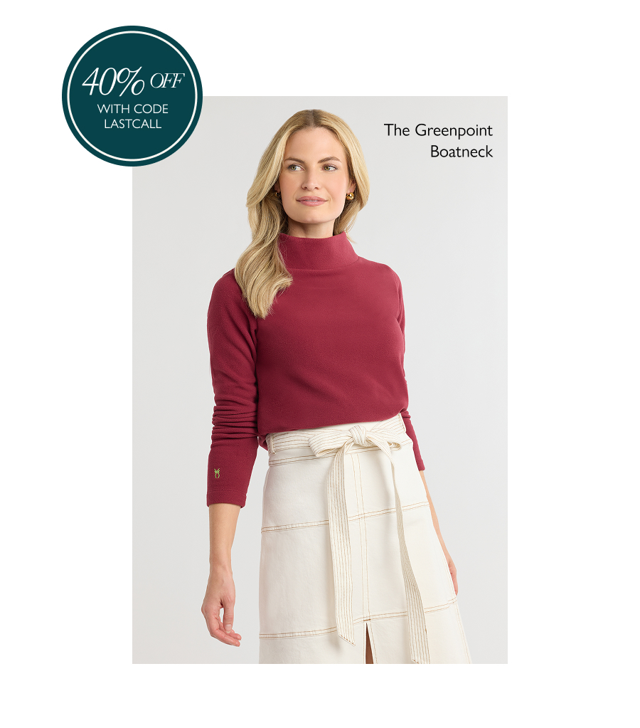 The Greenpoint Boatneck in Vello Fleece (Burgundy)