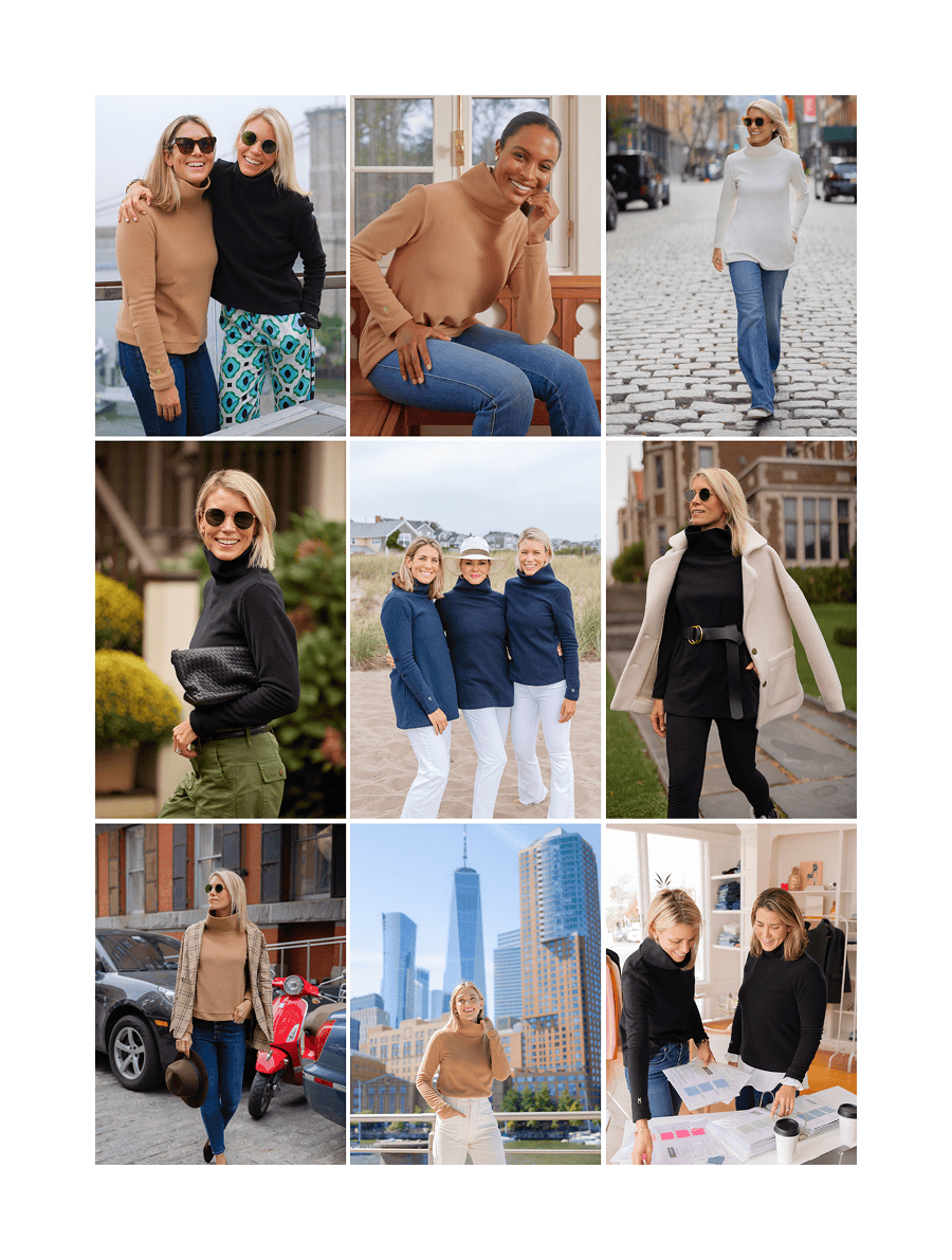 The Farewell Tour From our very first styles and colors to our limited editions, the DS turtleneck has held center stage in your life's moments: school drop-offs, casual Fridays, Après ski, lazy Sundays and more.  Now these styles, in these colors and fabrics, are taking their final bow. Here's a look back at the turtlenecks that launched our brand and built your wardrobe—now $99 each until they're gone.  Shop the Sale