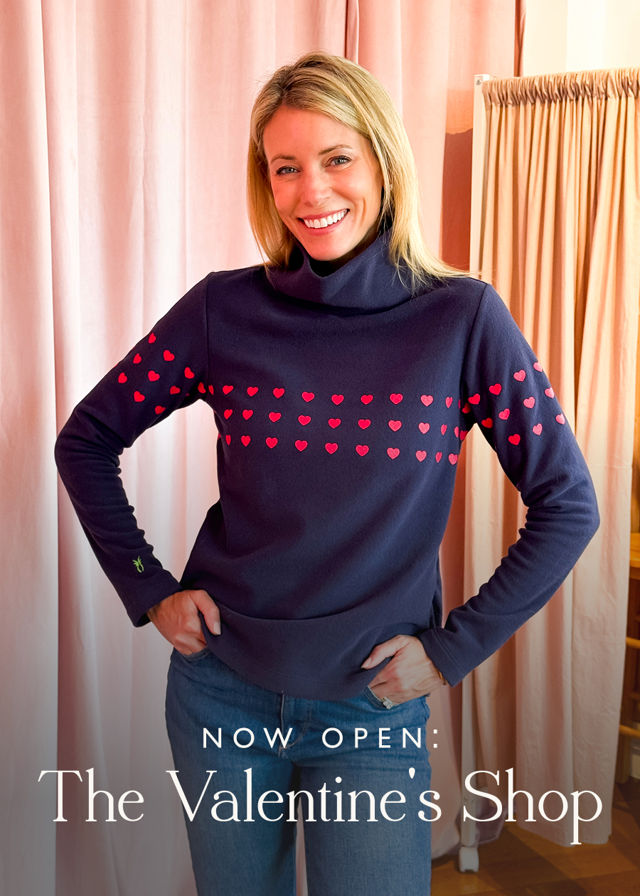 Now Open: The Valentine's Shop Sweet hearts & blushing pinks. Soft creams and bold reds. Sparkling buttons that put a twinkle in your eye. These are the details that set our hearts aflutter—Valentine's Day & always.  Fall for these
