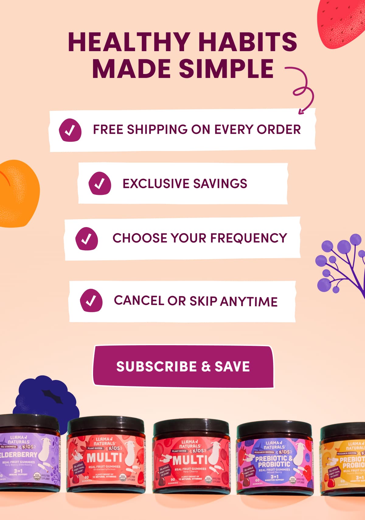 HEALTHY HABITS MADE SIMPLE | subscribe & save