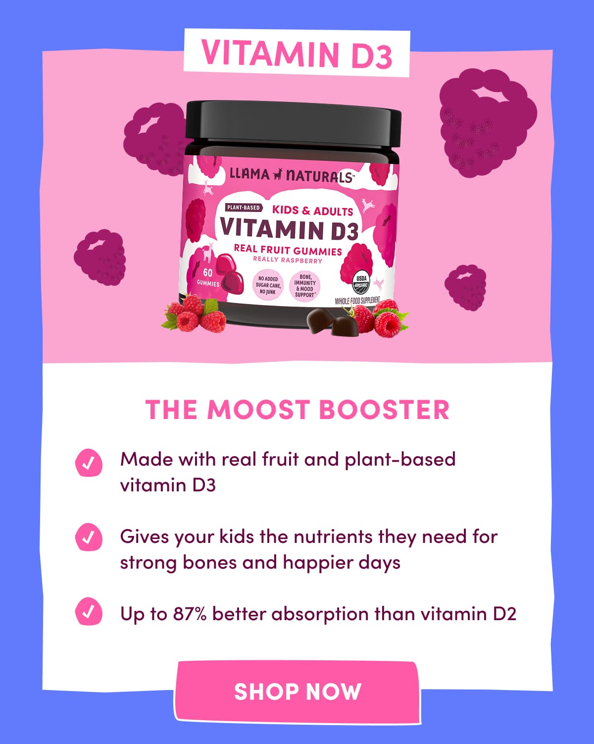 VITAMIN D3 | THE MOOST BOOSTER | shop now