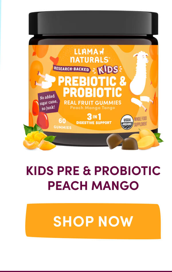 KIDS PRE & PROBIOTIC PEACH MANGO | [ Shop Now ]