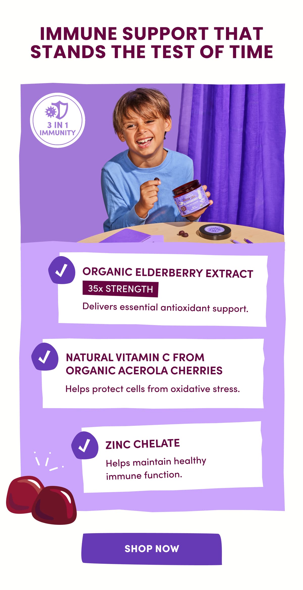 IMMUNE SUPPORT THAT STANDS THE TEST OF TIME | SHOP NOW